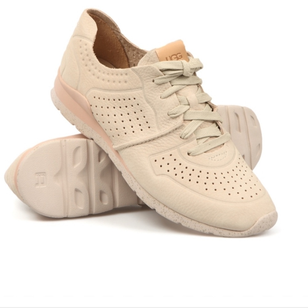 UGG Women's Beige Tredlite by UGH Perforated Sneakers
